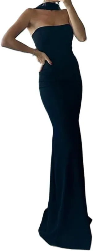 Women's Formal Dresses Summer Evening Simple Sleeveless Prom Dresses Formal Party Gowns Bodycon