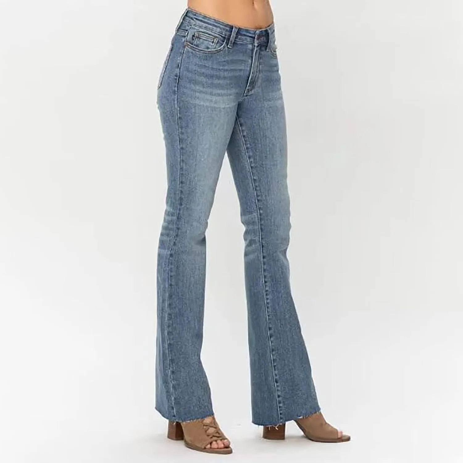 Womens Jeans Stretchy Stadeke Jeans Classic Waisted Flare Jeans Juniors Jeans on Stretch Pants for Women