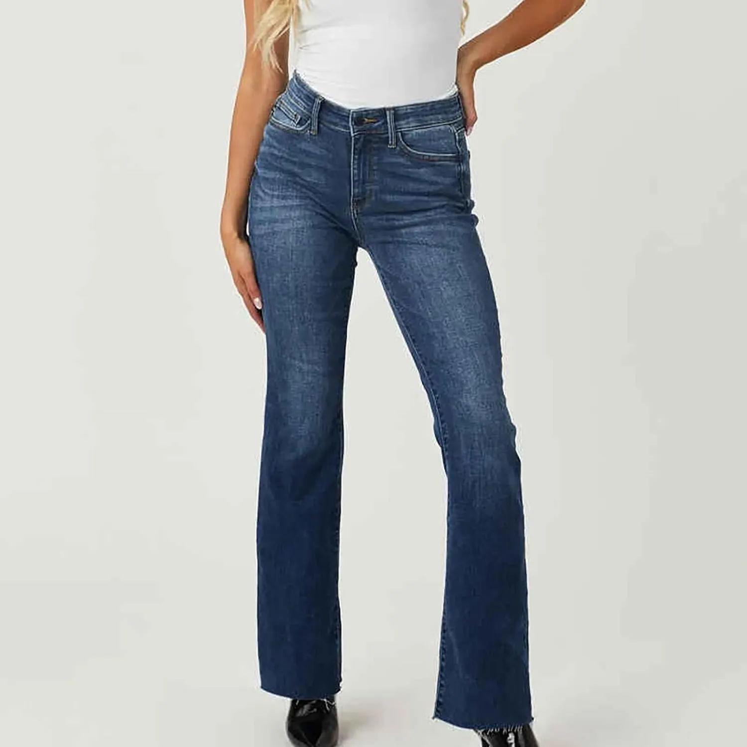 Womens Jeans Stretchy Stadeke Jeans Classic Waisted Flare Jeans Juniors Jeans on Stretch Pants for Women