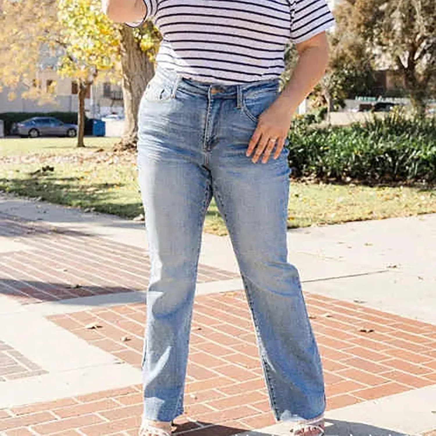 Womens Jeans Stretchy Stadeke Jeans Classic Waisted Flare Jeans Juniors Jeans on Stretch Pants for Women