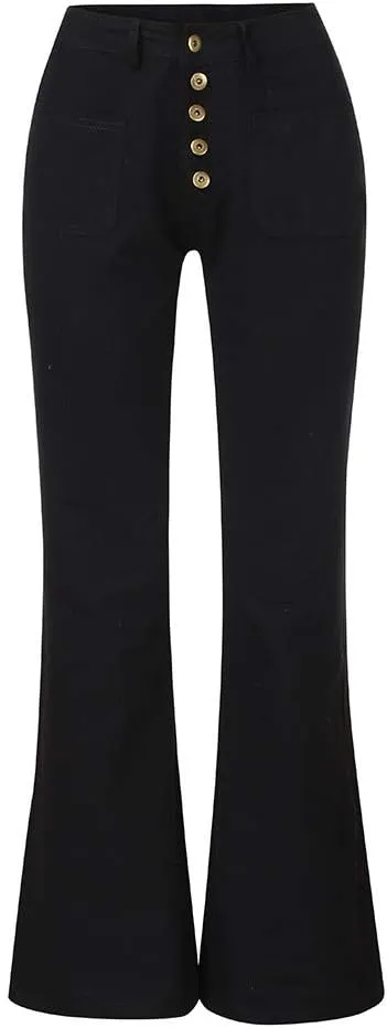 Womens Jeans Up Mid Pants Waisted Trousers Jeans Lace Poket Denim Women's Jeans Jeans for Women Trendy Black Pants