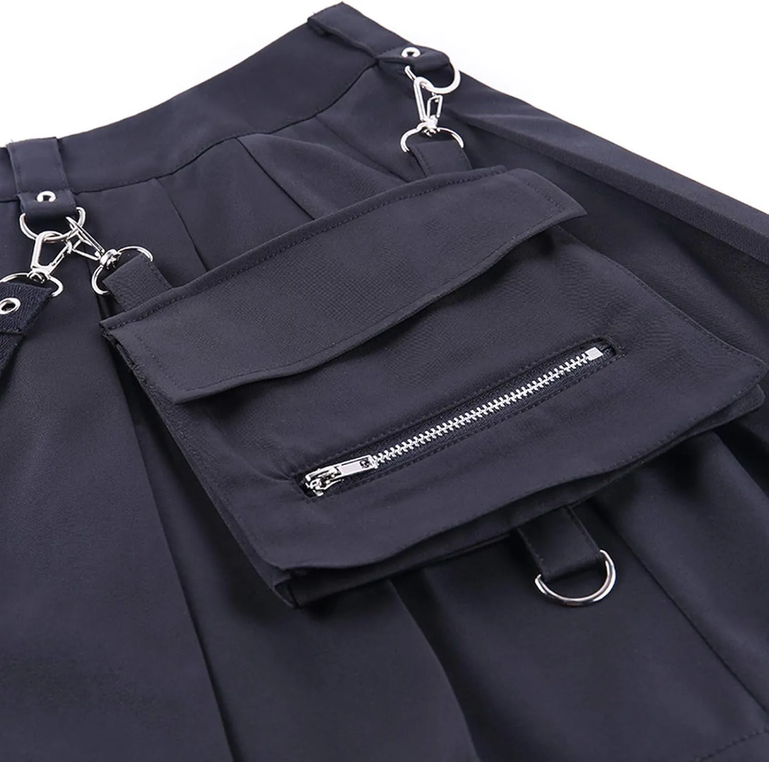 Womens Mini Cargo Skirts Mini Bodycon Cargo Skirt with Pocket Women Summer Sexy Button Mini Cargo Denim Skirt