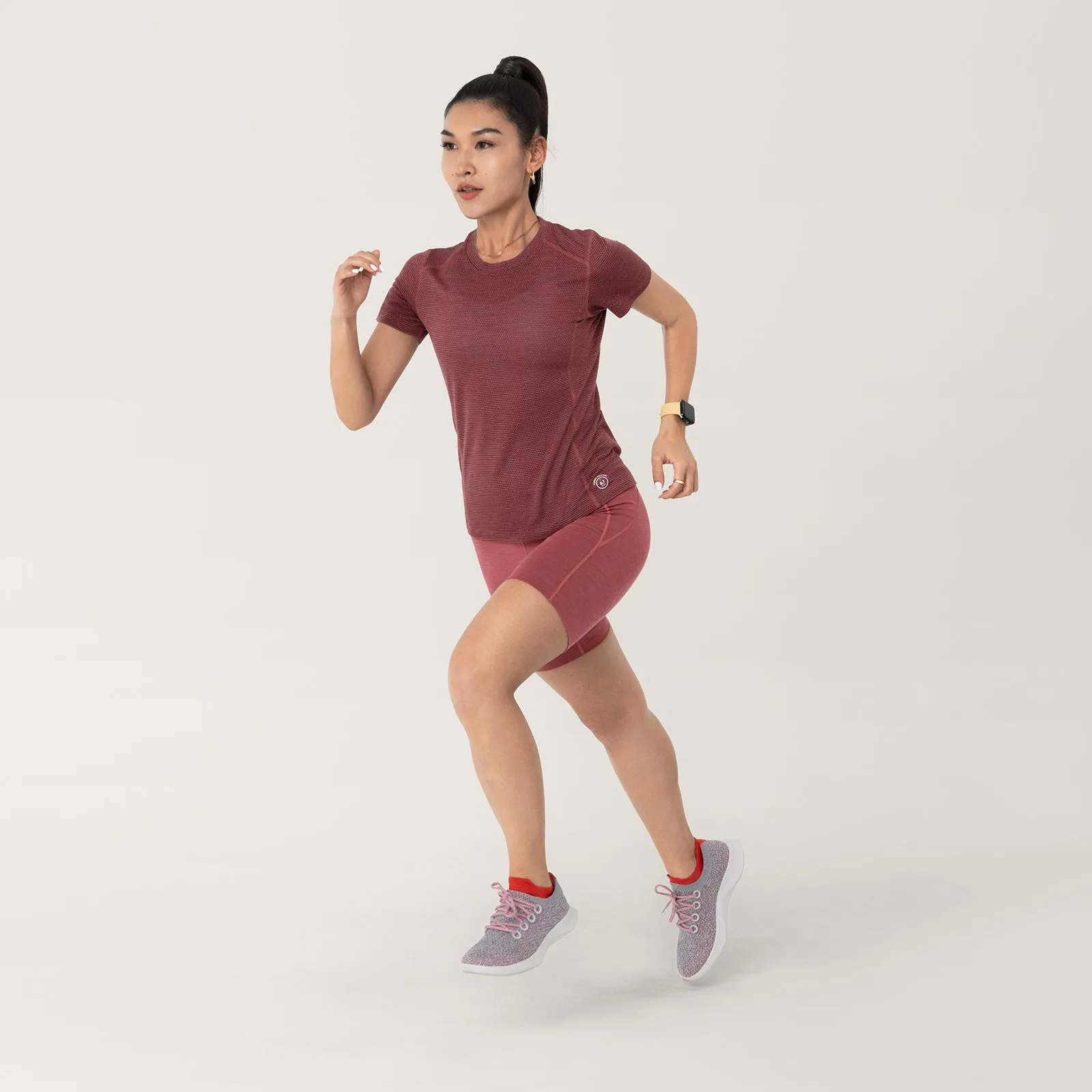 Women's Natural Run Tee - Hazy Sienna