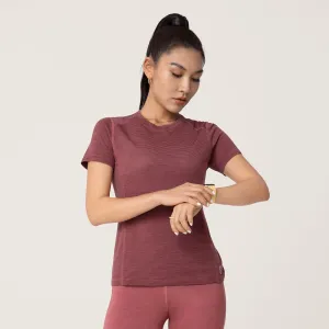 Women's Natural Run Tee - Hazy Sienna