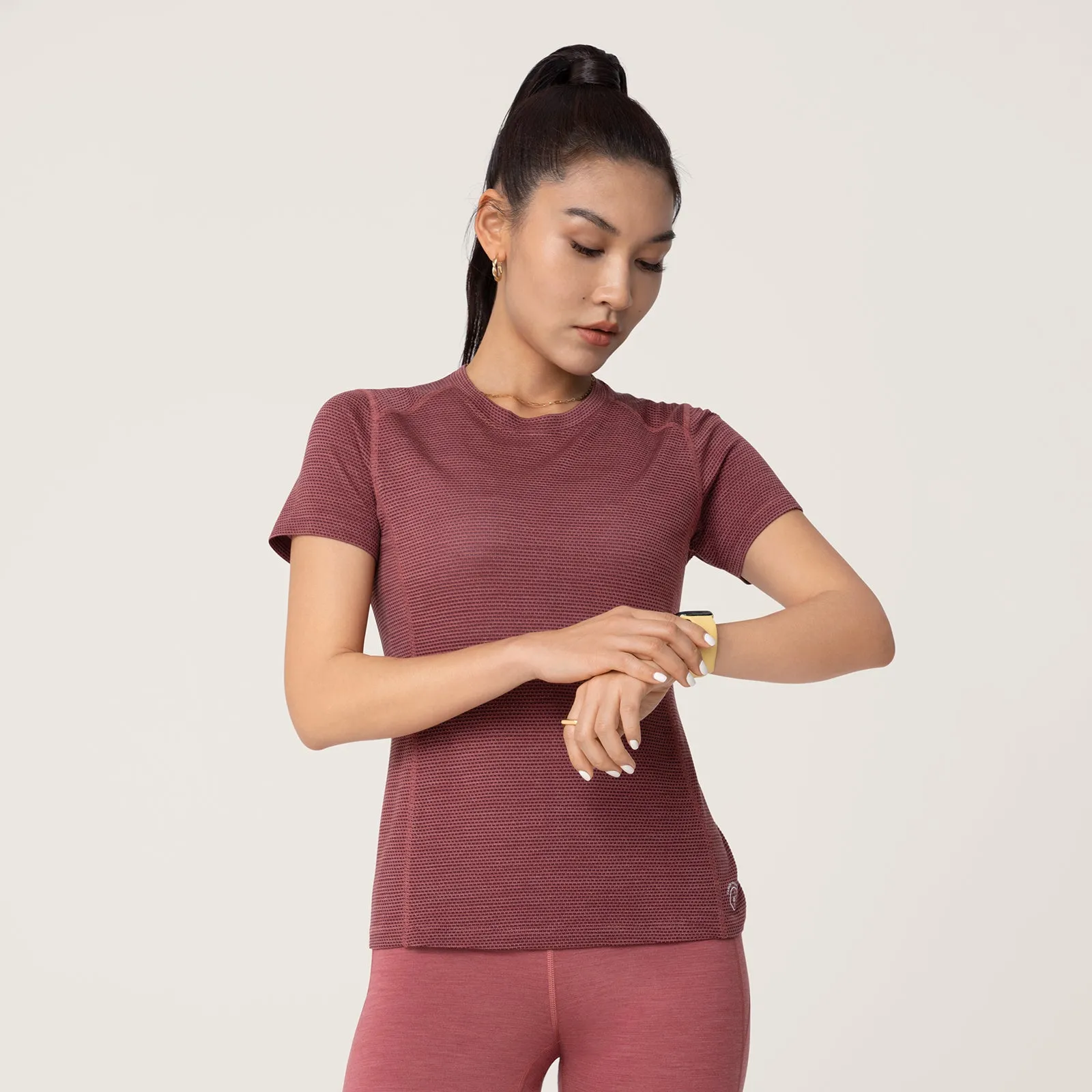 Women's Natural Run Tee - Hazy Sienna