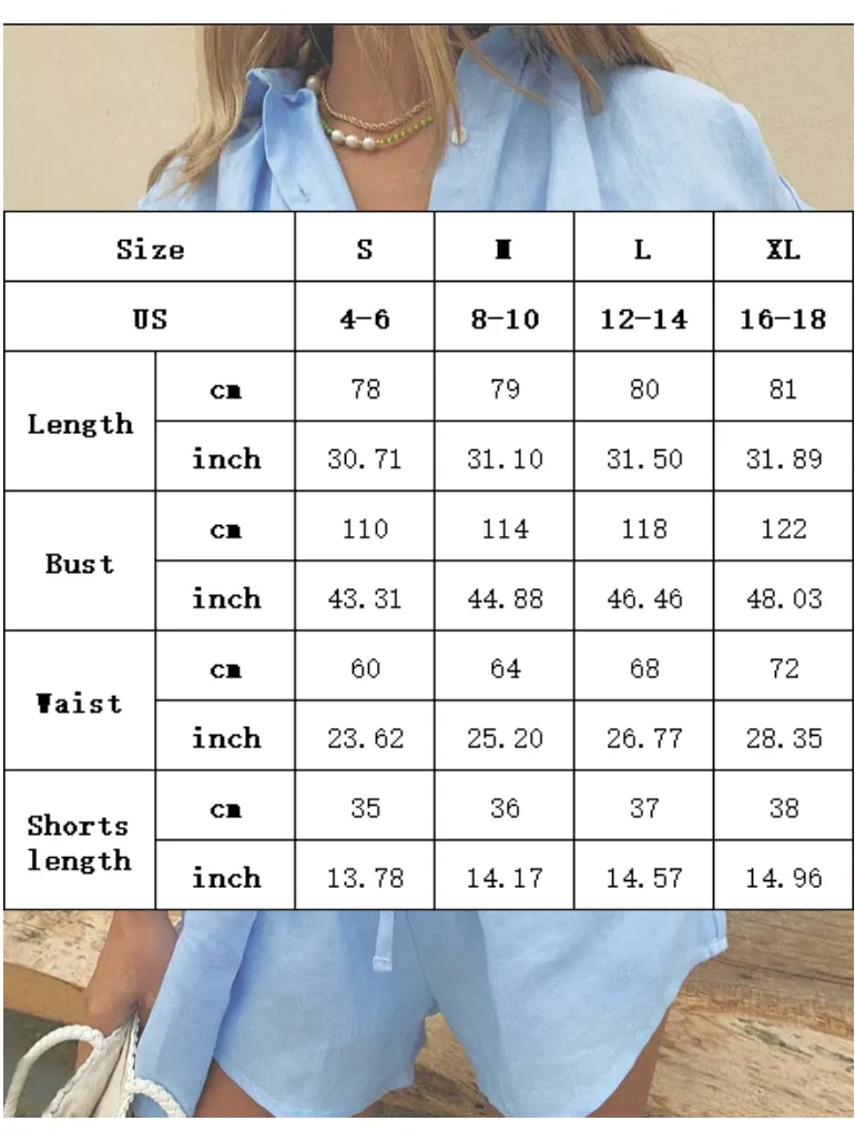 Women's Pajama Two-Piece Button Shirt Set