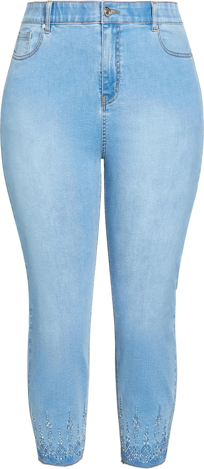Women's Plus Size Jean Nikita Crop