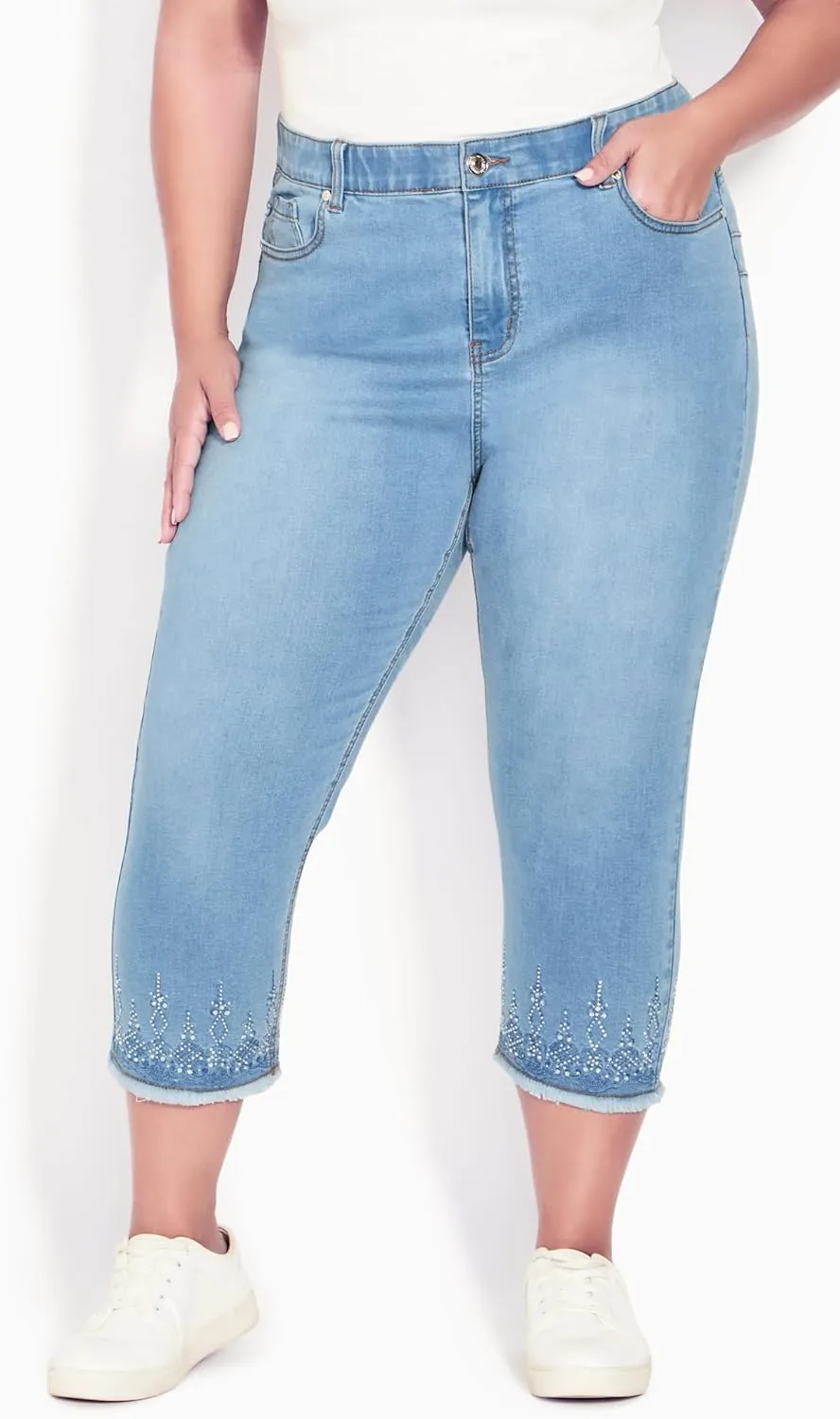 Women's Plus Size Jean Nikita Crop