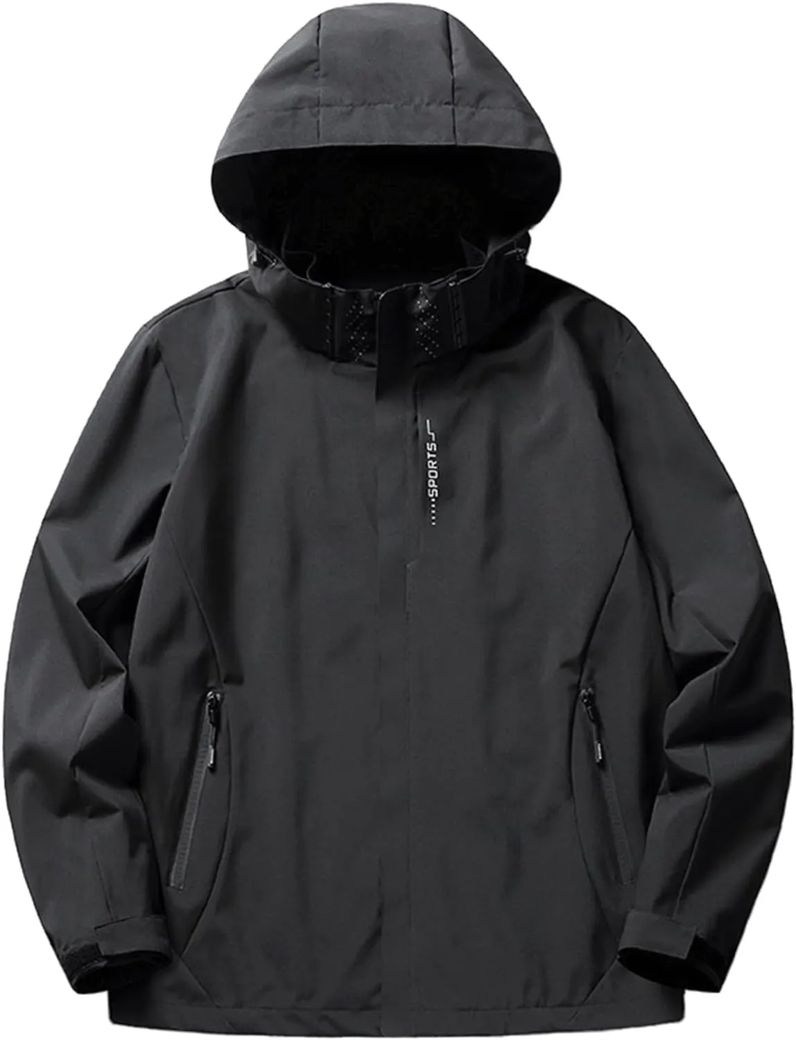 Women's Raincoat Lightweight Waterproof Outdoor Jacket Removable Hooded Active Cycling Bike Windbreaker Jackets
