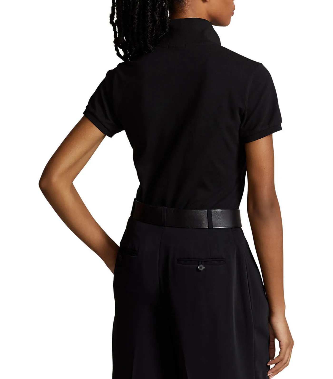 Women's Slim Fit Stretch Julie Polo Shirt Polo Black