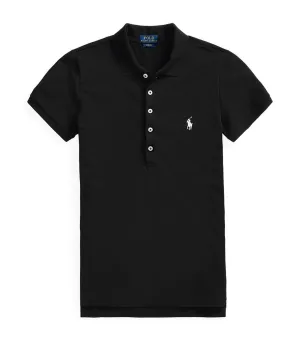 Women's Slim Fit Stretch Julie Polo Shirt Polo Black