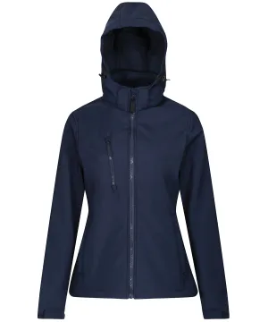 Womens venturer 3-layer hooded softshell jacket | Navy