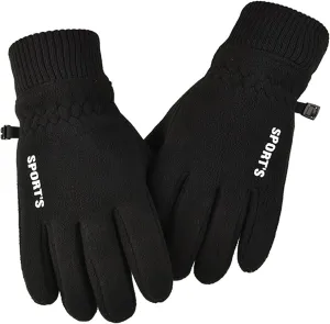 Women's Winter Touchscreen Gloves Warm Lined Knit Gloves Winter Elastic Cuff Texting Gloves
