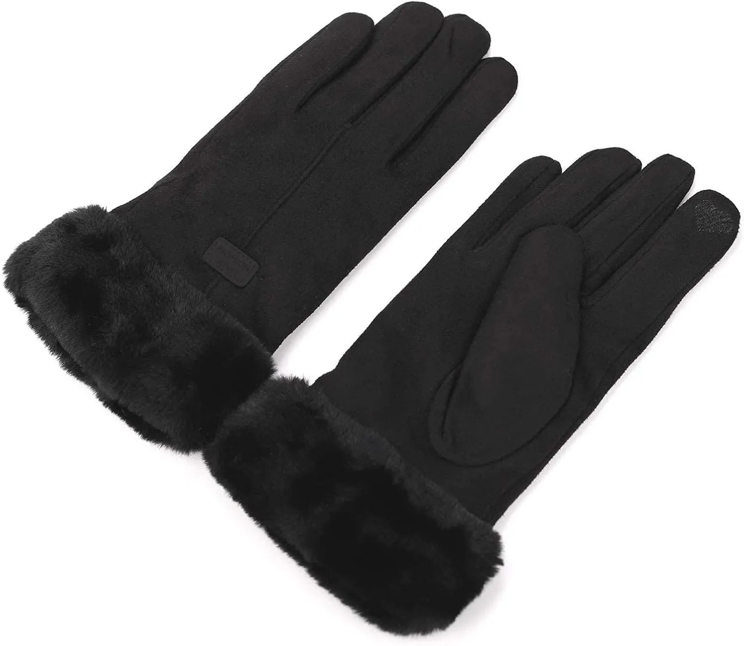 Womens Winter Touchscreen Gloves Warm Lined Plush Touchscreen Texting Thermal Glove Solid Dress Gloves