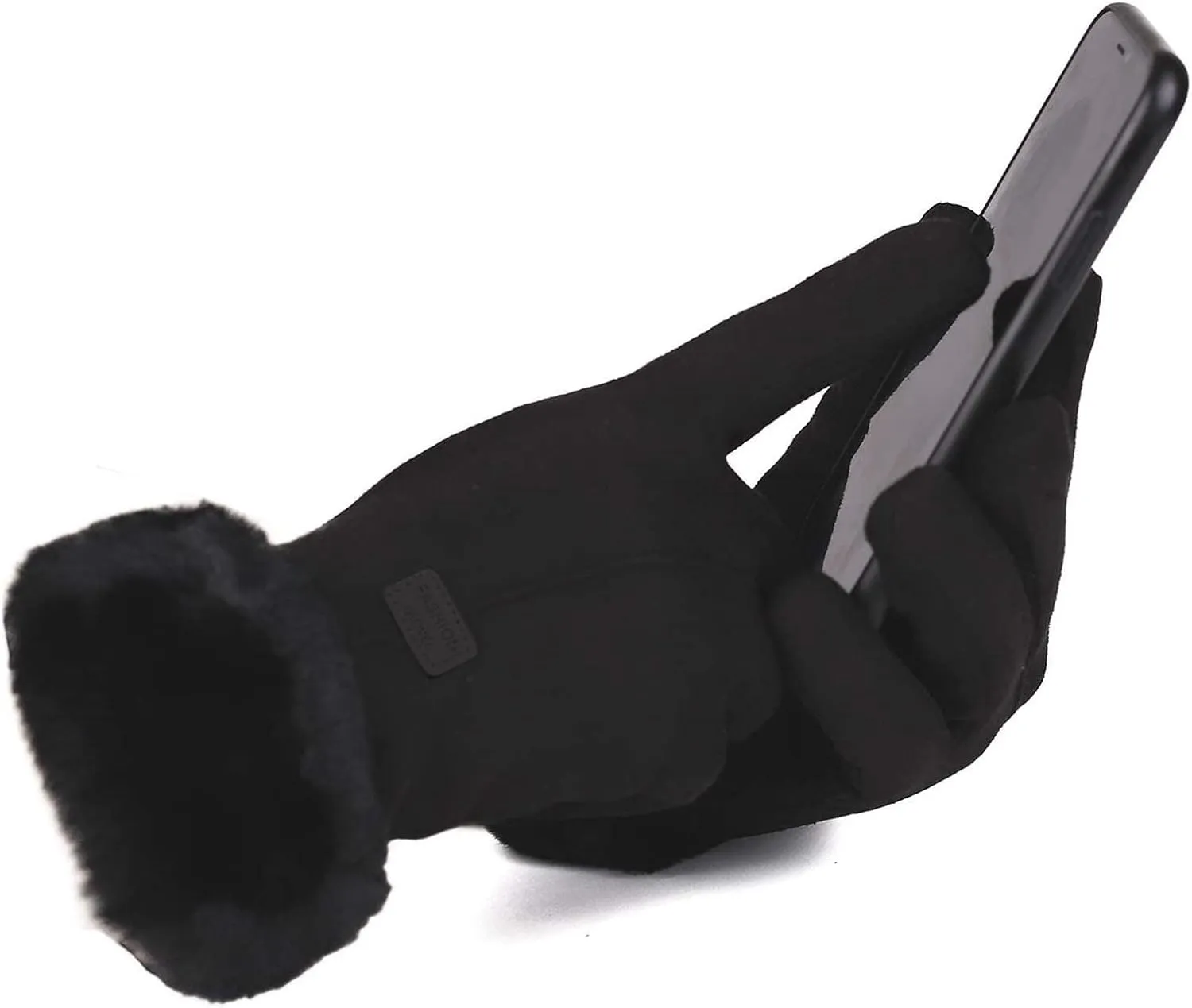 Womens Winter Touchscreen Gloves Warm Lined Plush Touchscreen Texting Thermal Glove Solid Dress Gloves