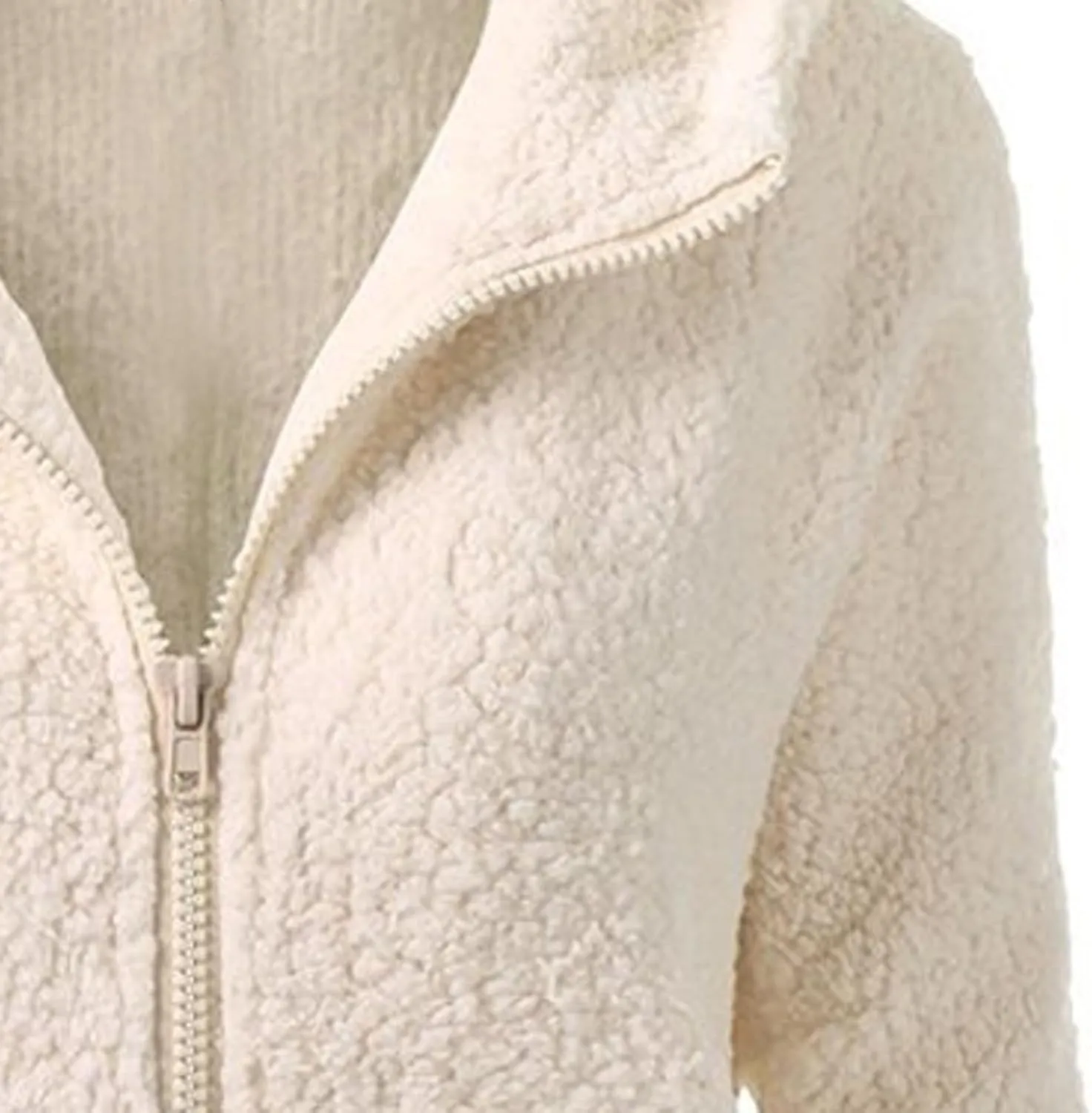 Womens Zip Up Hoodies Lightweight Fleece Lined Fall Winter Coats Comfy Warm Plus Size Sherpa Jackets with Pockets