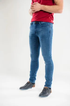 XV KINGS Ruck T Slim Fit Jean - Blue Denim