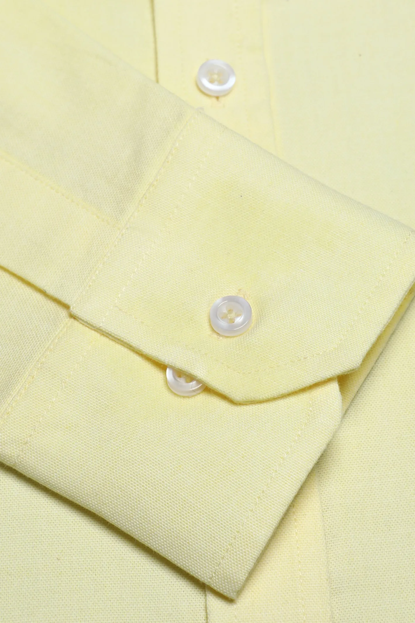 Yellow Plain Casual Shirt
