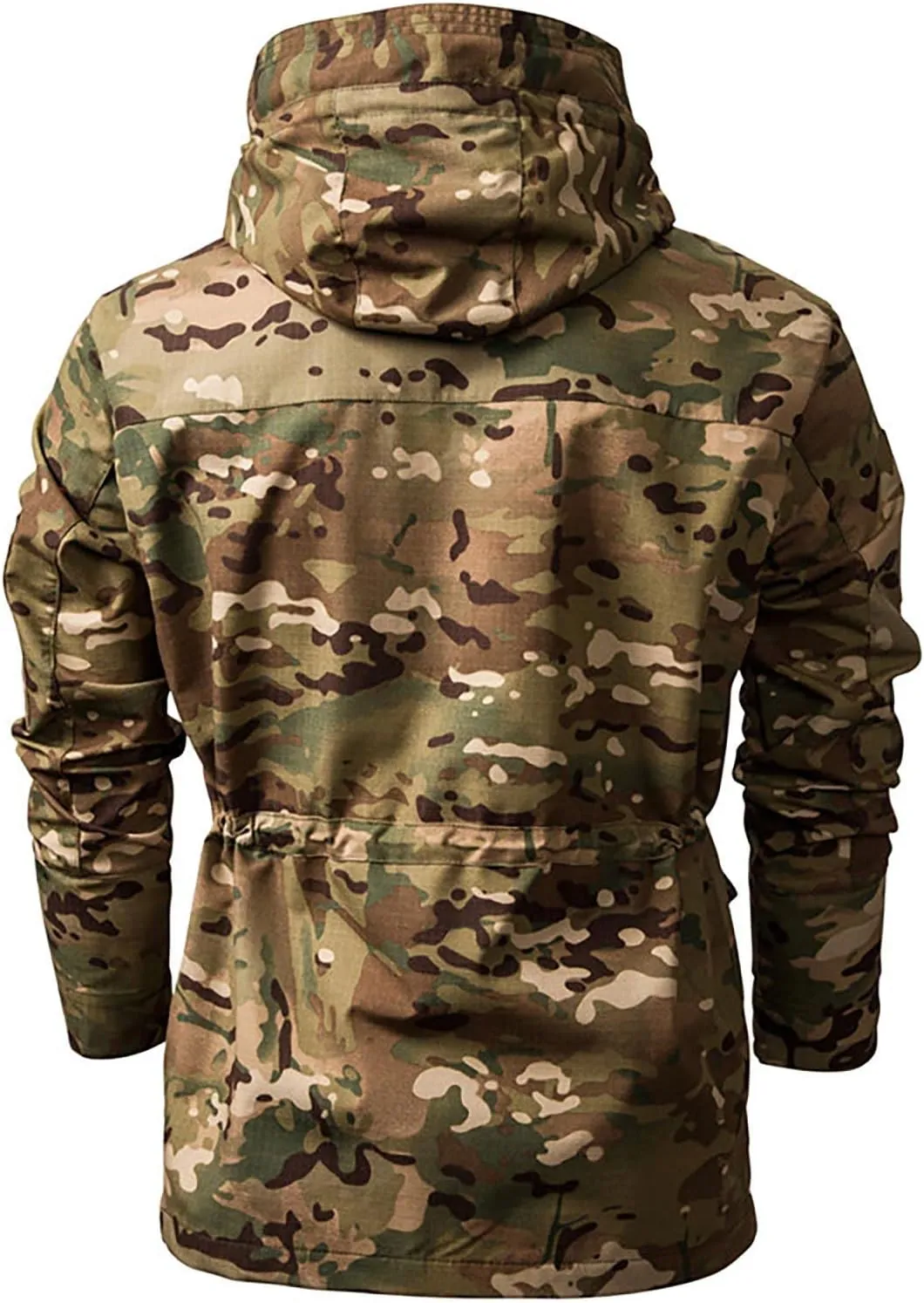 Ymosrh Men's Jacket Coat with Hood Lightweight Waterproof Jacket Raincoat for Hiking Travel Tactical Jackets, S-2XL
