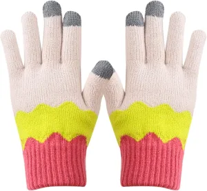 YOLAI Winter Warm Touchscreen Gloves for Men and Women Knit Anti-Slip Glove Hiking Snow Ski Color Mittens