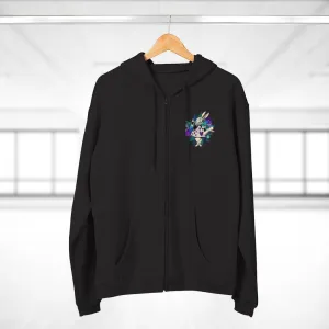 Zip Up Hoodie (Fleece Inside)-Alice in Wonderland 25 Purple Series